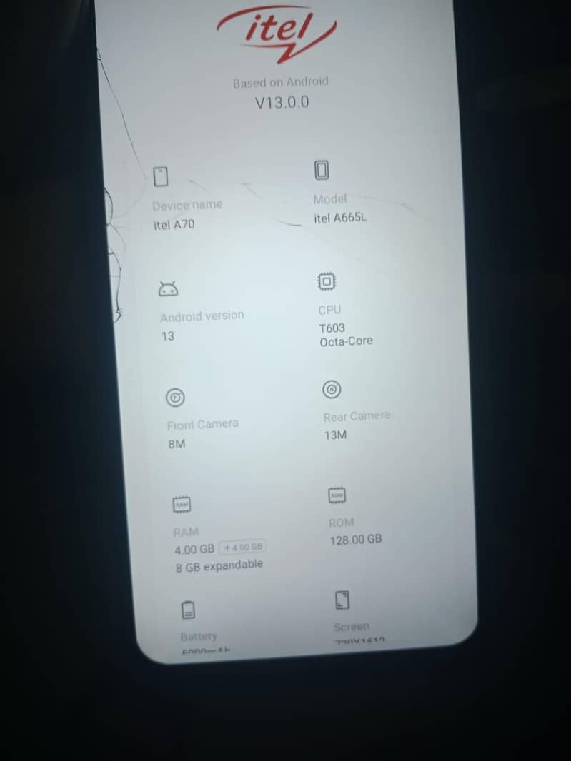 Itel A70 1