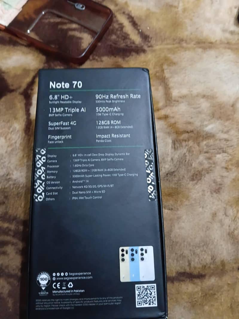 sego note 70 7