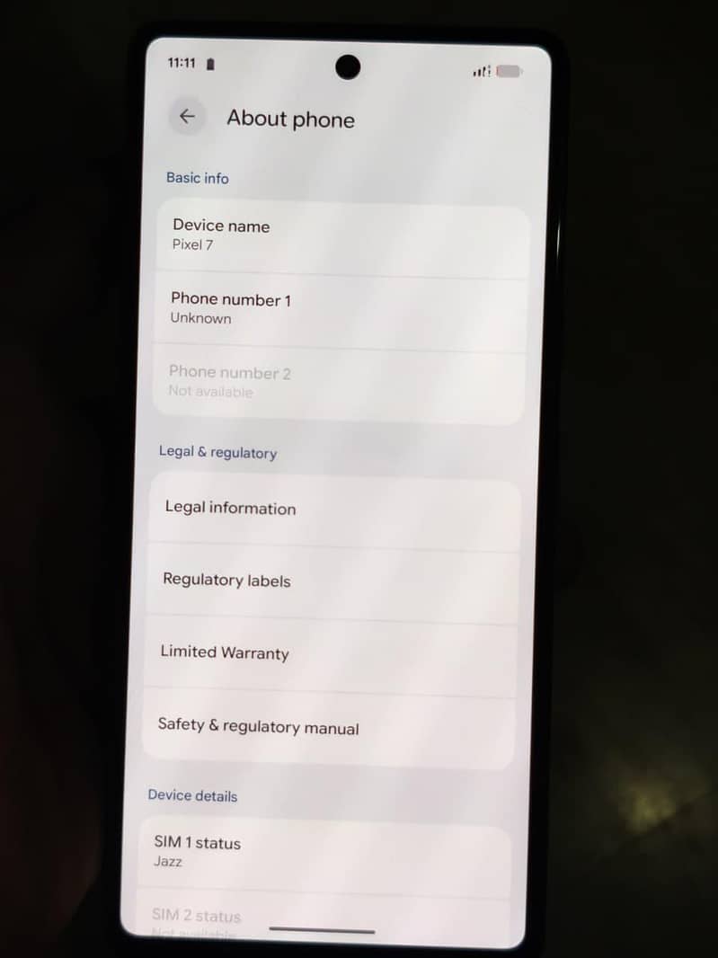 Google Pixel 7 6