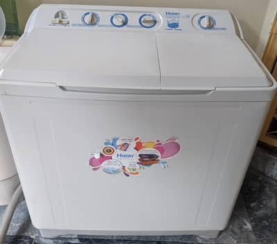 [Barely Used ] Haier 12kg Twin Tub Washing Machine HWM 120-AS