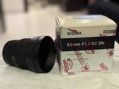 Sigma 56mm f1.4 sony E mount