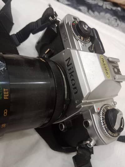 Antique Nikon FG 35mm Single-Lens Reflex (SLR) Film Camera, 1982 Japan