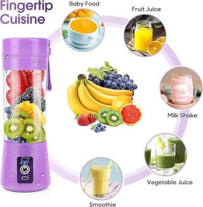 Portable Electric Juicer Blender (USB Rechargeable)