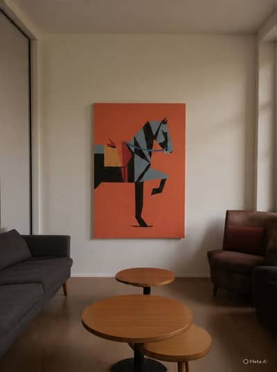 Geometric Horse Painting