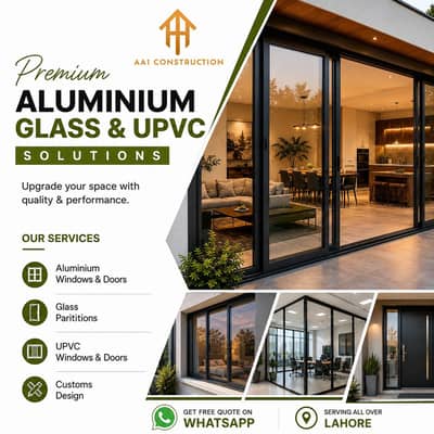 Aluminum & glass. . .