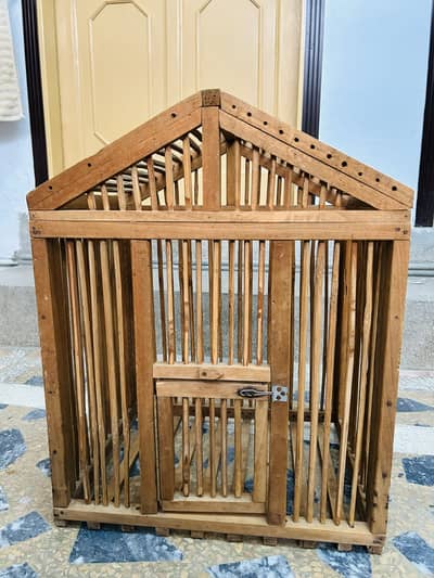 Handmade Wooden Bird Cage / Bird Pinjra | Premium Quality | Like New