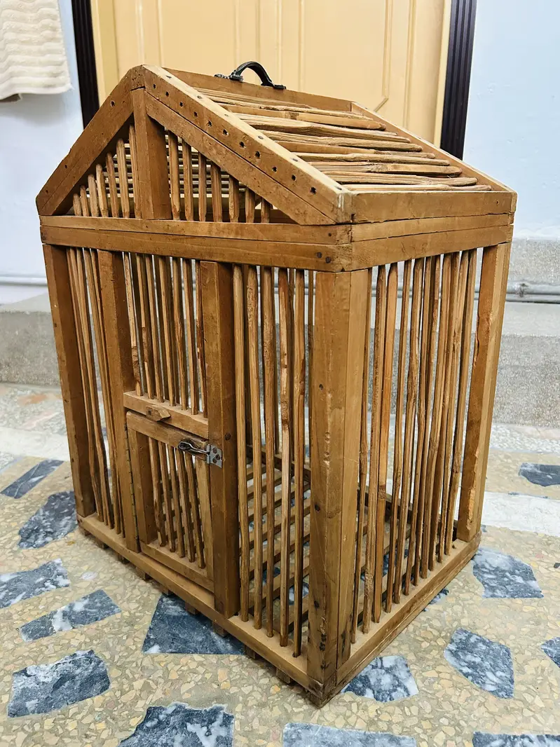 Handmade Wooden Bird Cage / Bird Pinjra | Premium Quality | Like New — photo 3