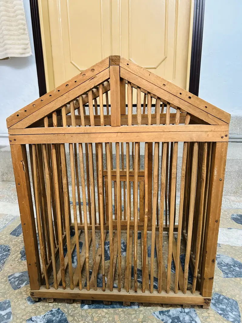 Handmade Wooden Bird Cage / Bird Pinjra | Premium Quality | Like New — photo 5