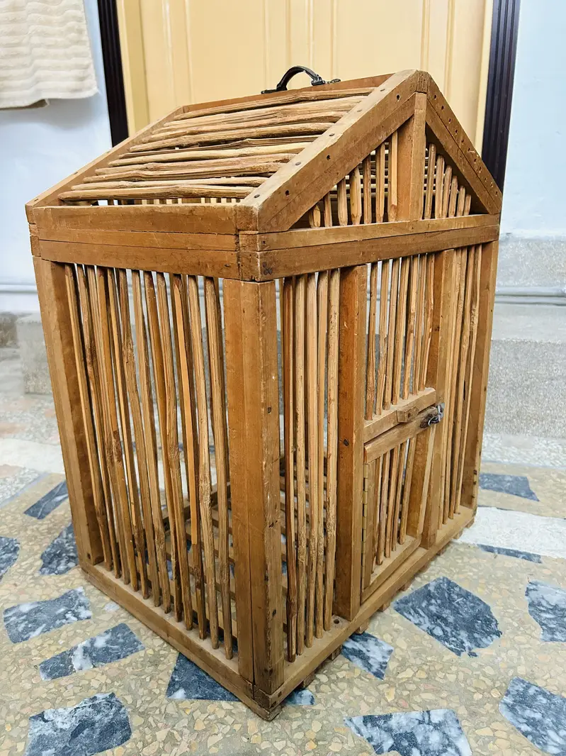 Handmade Wooden Bird Cage / Bird Pinjra | Premium Quality | Like New — photo 7