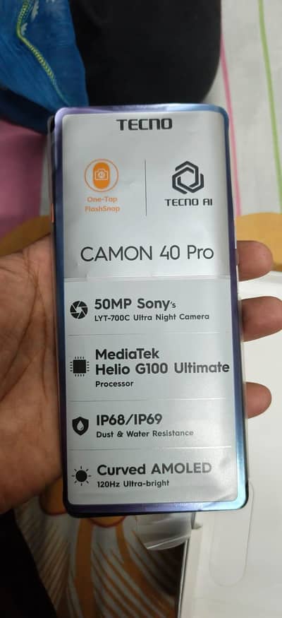 Tecno CAMON 40 Pro just box open