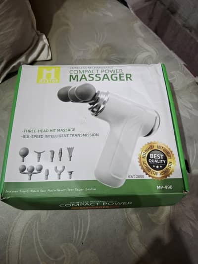 Rechargeable Massager Gun Three Head Hit Massage