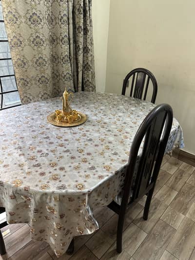 Used pure wooden dinning
