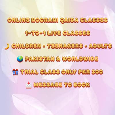 Online Noorani Qaida Classes | 1-to-1 Quran Classes
