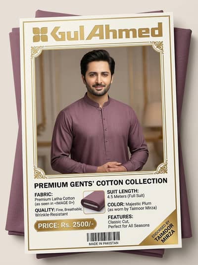 Gull Ahmed Pure Cotton