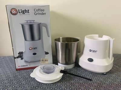 Mr. Light Electric Coffee & Spice Grinder | Stainless Steel | With Box