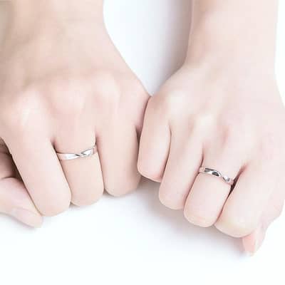 Couple Maching ring, adjustable ring silver Gift for couples.