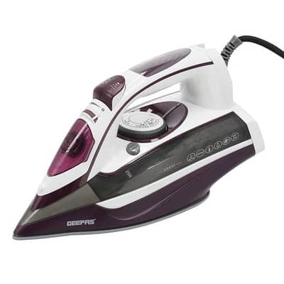 Geepas Ceramic Steam Iron, Temperature Control, GSI24025