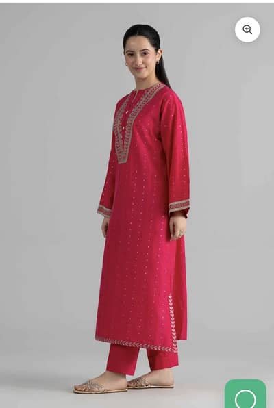 2 pc embroidered dress