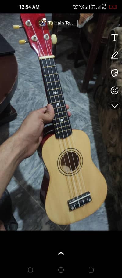 brand new Ukulele not used with box . . . . beautiful sound nylon strings