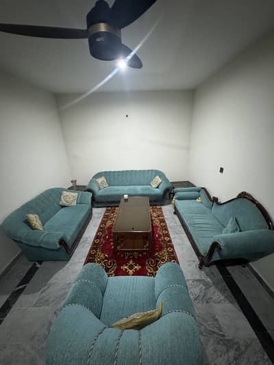Original Wood Sofa set for sale 321 sofa + Dewan + tables