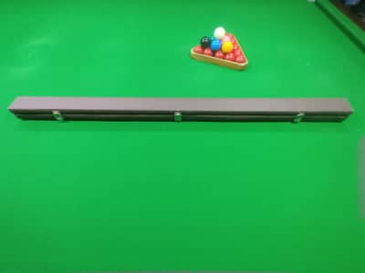 snooker cue case - 3pc handmade case wood and leather stitching