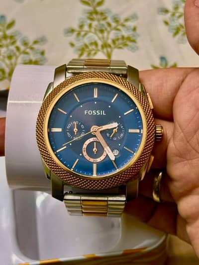 Preloved Original Fossil Watch (FS-5037) Chronograph Working Two Tone