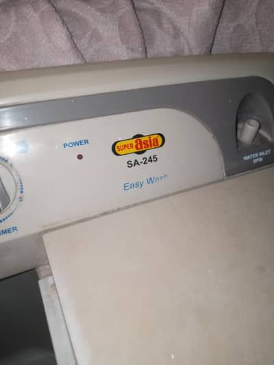 Super Asia washing machine argent sale condition 10/8