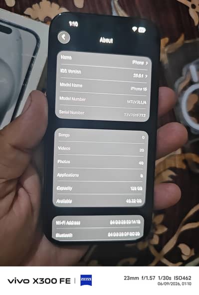iPhone 15 128gb rom jv