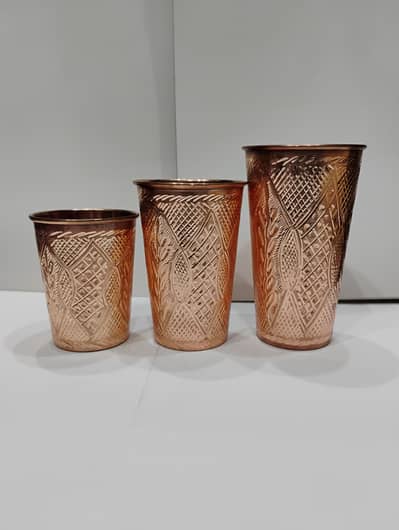 Original Handmade Pure Copper Glass , Tanba Glass Set , Glass.