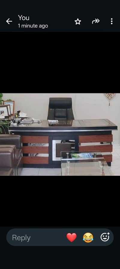 office executive Table, side rack , 4 chairs