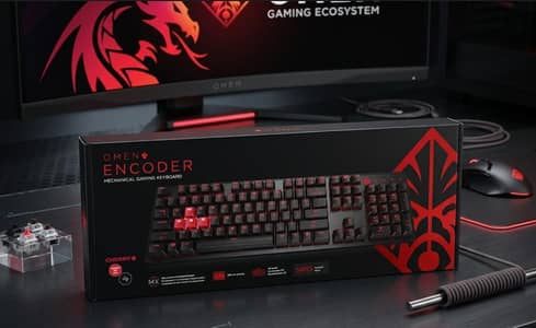 HP Omen Encodee 100% Mechanical Keyboard - Anti-ghosting, Red LED