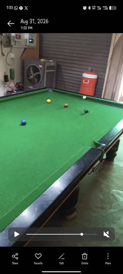 snooker table for sale