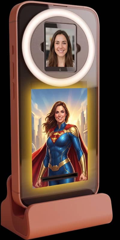 Ai dg  photobooth  real time qr cod and whatapp also photo