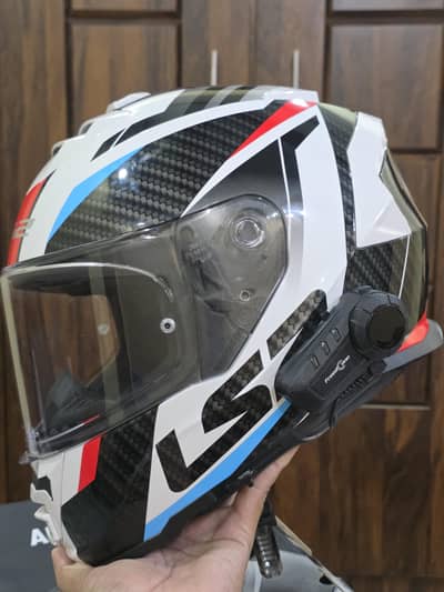 LS2 Helmet FF800 STORM with Bluetooth Intercom Freedcon KY-PRO