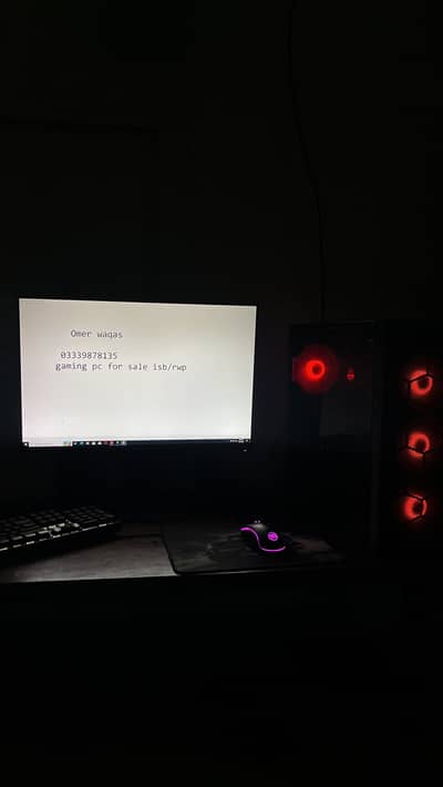 Gaming pc for sale with rx 570 4gb