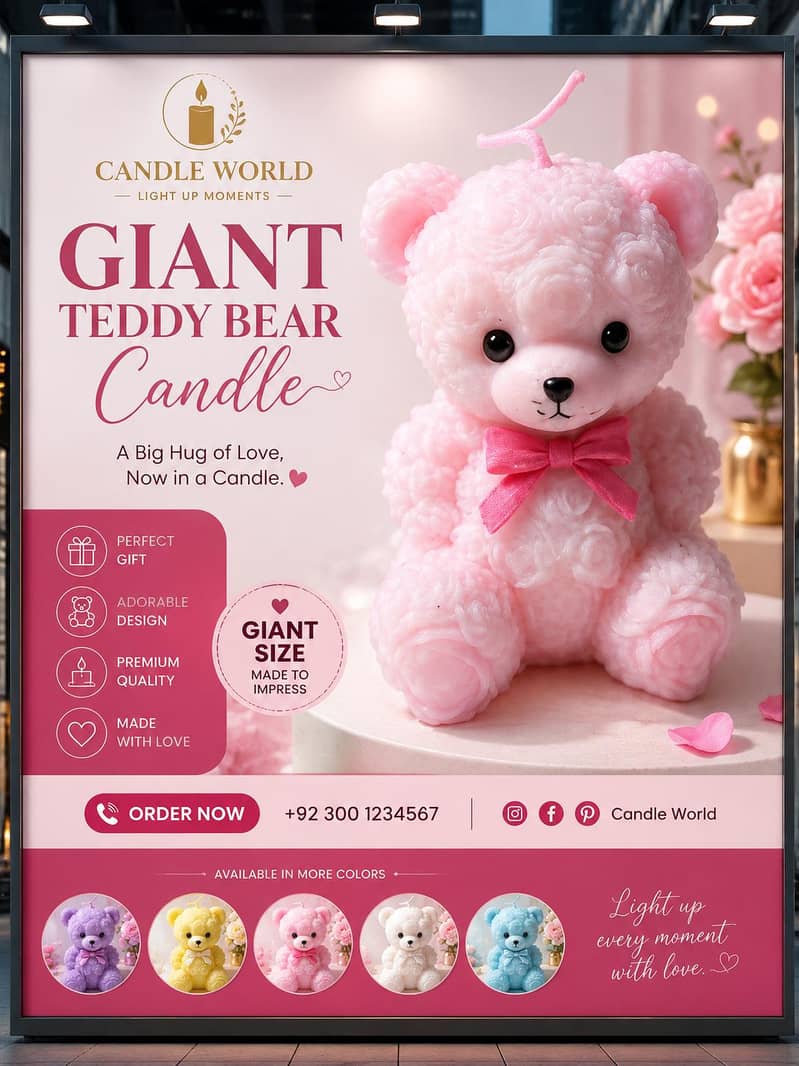 Bear sented candle 0