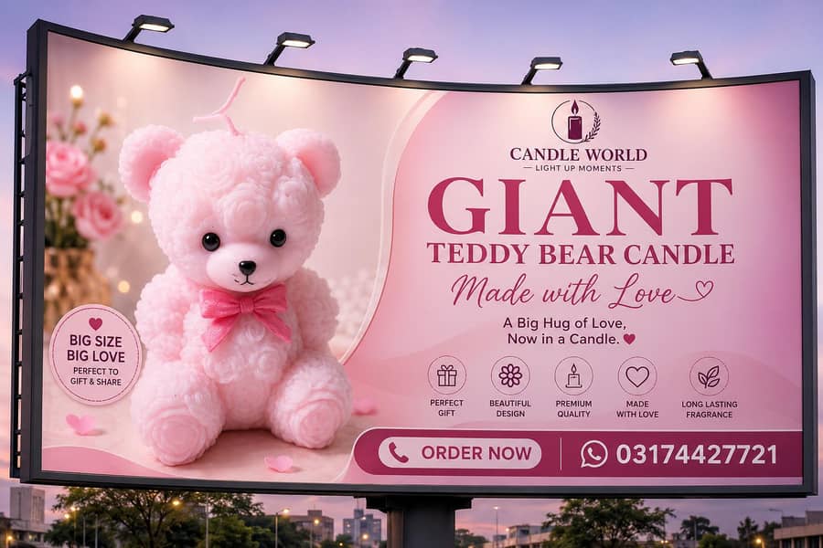 Bear sented candle 1