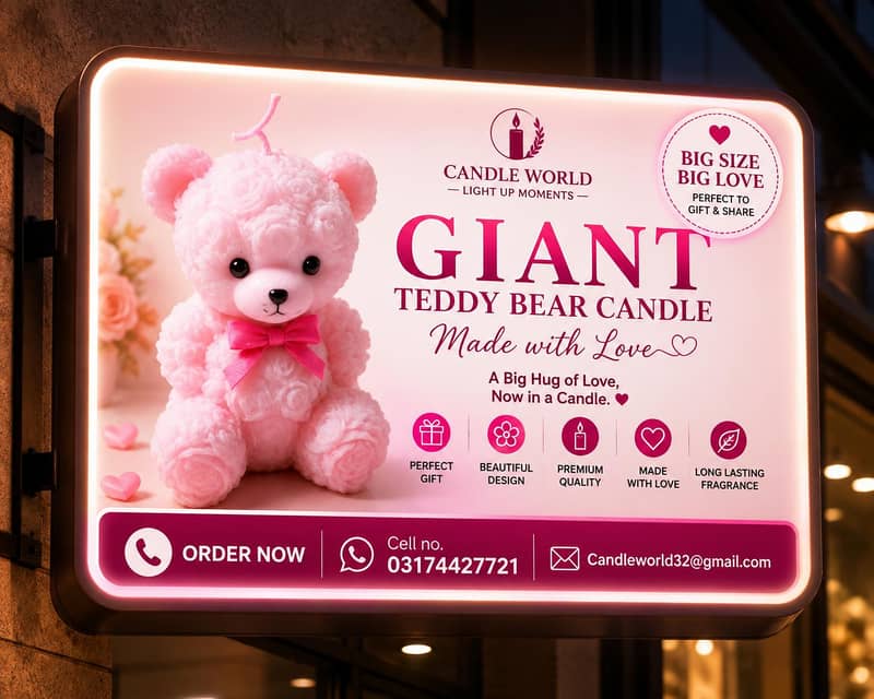 Bear sented candle 3