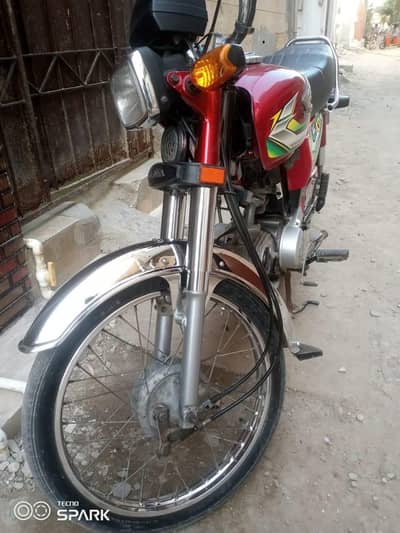 Honda CD 70 bike 2023 model WhatsApp call 03-07-94-68-548