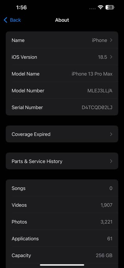 iphone13 pro max JV 256 gb