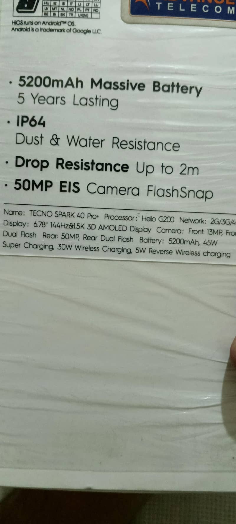 Tecno Spark 40pro + 6