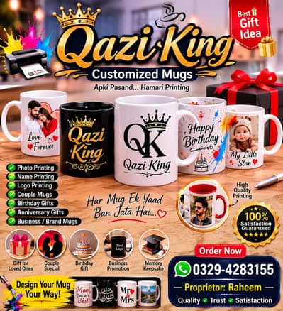 Customized Photo Mug | Personalized Name & Couple Mug | Gift Item