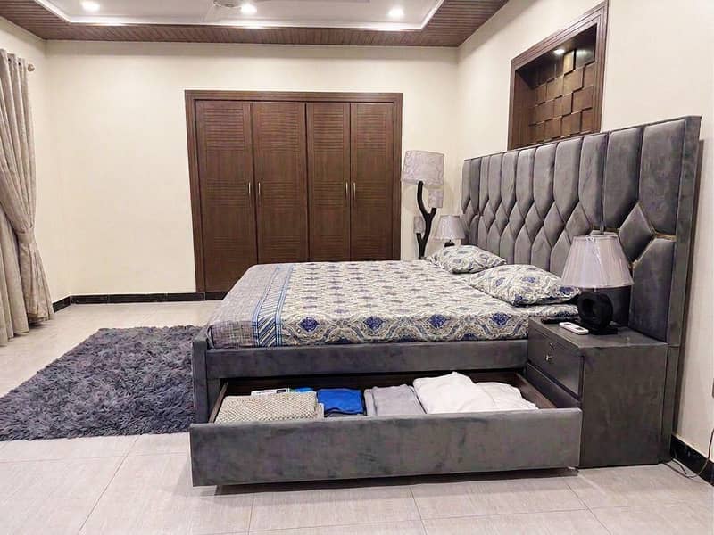 bed dressing with side tables 1