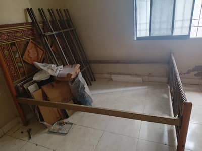 Heavy Duty Lohe ka Double Bed Frame – 5.5 x 6 Feet
