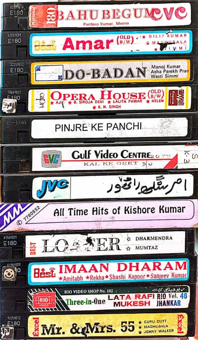 Indian and English VHS Cassettes Available for VCR