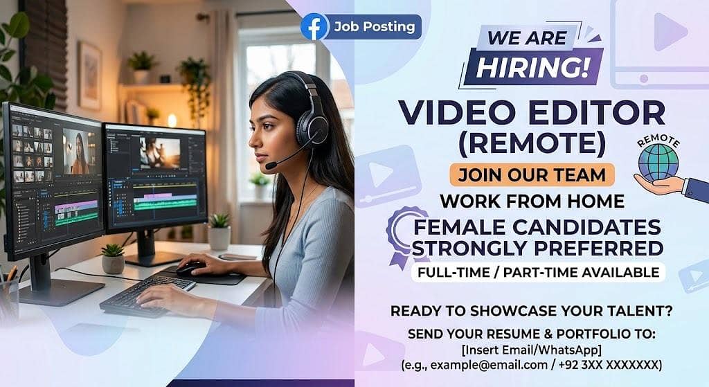 Video Editor Required 0