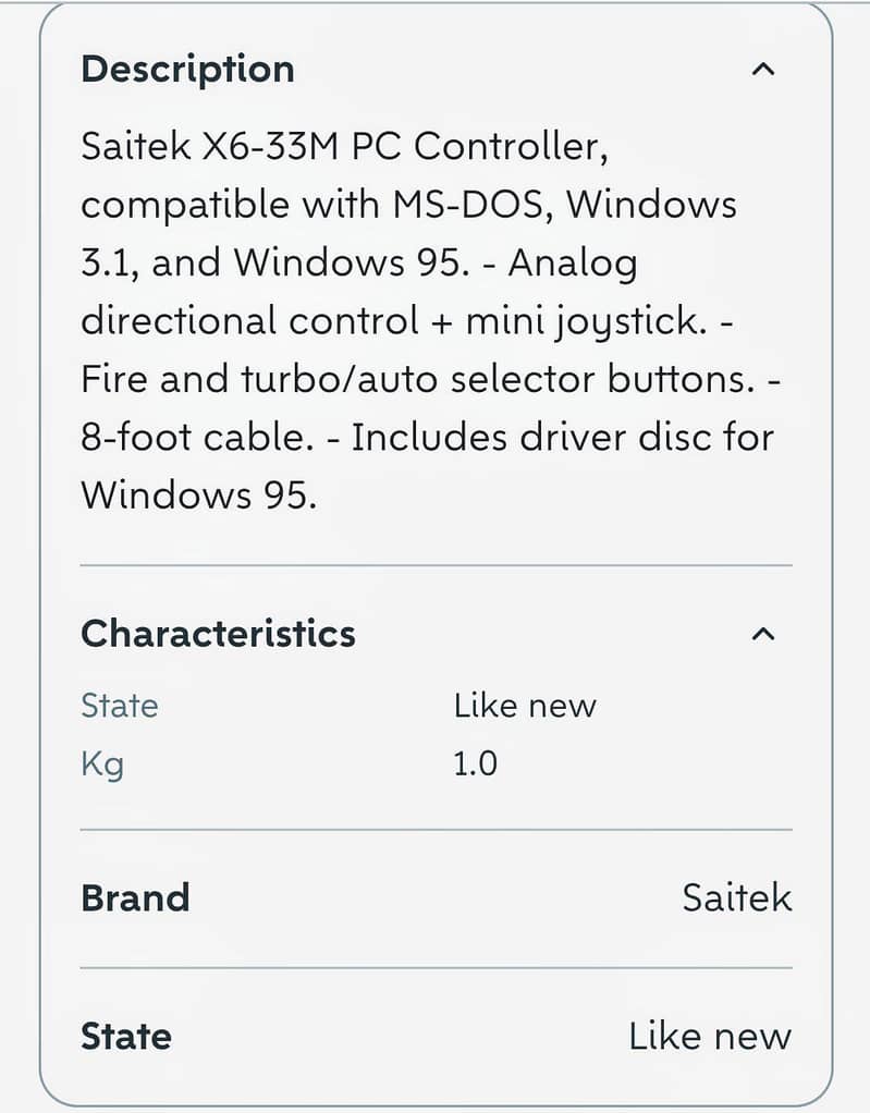 saitek game controller 7