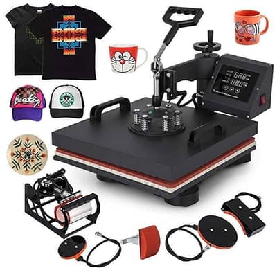 Heat press machine 5 in 1 new condition