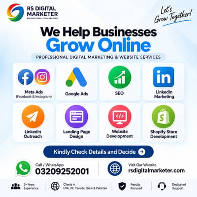 DIGITAL MARKETING & WEBSITE SERVICES – PROFESSIONAL PACKAGES