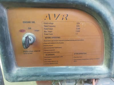 JASCO 5.5kW Petrol Generator with AVR |220V | Excellent Condition